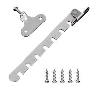 Jortmrd Entrebailleur Fenetre Sans Perçage 7 Trous Bloque Protection Fenetre Enfant Quincaillerie de Fenêtres Battant Entrebâilleur Verrou de Sécurité avec Vis, pour Régler l'ouverture de la Fenêtre