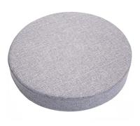 JORTUIO Coussin/Galette de Chaise Ronde 40/35/45/50cm Antidérapants Coussin de Siège Rond Exterieur/Intérieur Coussin D'assise Rond Jardin, Cuisine, Bureau, Salle à Manger(Gris,40x40cmx8cm)