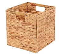 Jorzer Cubes de rangement en osier 30,5 x 30,5 x 30,5 cm, paniers de rangement pliables en jacinthe d'eau avec poignée pour organiser les cubes en osier