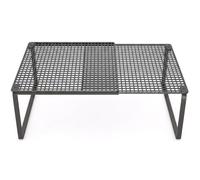 Jorzer Étagère Extensible réglable, étagère de Rangement empilable pour Garde-Manger de Cuisine, Placard 14, 96 à 24, 41 Pouces, Noire