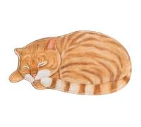 Jorzer Tapis de bain en forme de chat, 76,2 x 40,6 cm, doux, absorbant, antidérapant, lavable, pour chambre à coucher, cuisine, salon