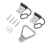 Josenidny Lot de 2 câbles de connexion de batterie 2/0 AWG 350 A - Coupleur - Pour Anderson connecteur pour treuil