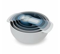 Joseph Joseph Ensemble de bols NEST 40112 9 pièces avec passoire et tasses à mesurer bleu
