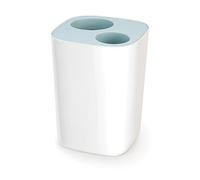 Joseph Joseph 70505 Split Poubelle de tri pour Salle de bain Plastique/ABS/Polypropylène Blanc/Bleu ciel 19,10 x 18,89 x 27,9 cm