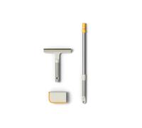 Joseph Joseph CleanTech Kit de Nettoyage 3 pcs, Râteau Anti-Poils d'animaux pour Tapis et Meubles, avec Manche Télescopique, Light Stone