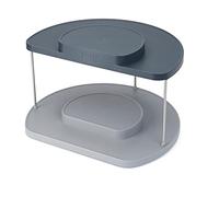 Joseph Joseph Rangement de placard de cuisine CUPBOARDSTORE 85196 2 niveaux, rotatif, gris