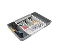 Joseph Joseph DrawerStore Range Couverts, Plateau d'Ustensiles Extensible pour Tiroir, Organisateur Gain de Place, Plastique Recyclé