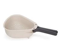 Joseph Joseph Droplet, passoire grande avec manche pliable, couleur pierre.