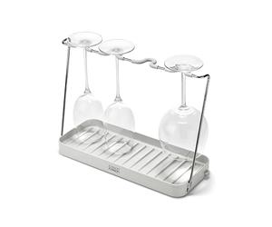 Joseph Joseph DrySmart Égouttoir Pliable Porte-Verres à Vin, Gain de Place, Plastique Recyclé