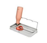 Joseph Joseph DrySmart Égouttoir Pliable pour Bouteilles, Gain de Place, Plastique Recyclé, Light Stone