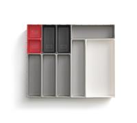 Range-couverts DUO BLOX 851676, set de 10 pc, variable, gris, plastique, Joseph Joseph