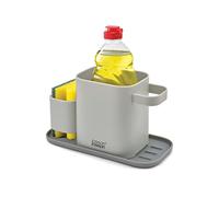 Joseph Joseph Duo Sink Tidy, organisateur de panier de nettoyage d'évier de cuisine avec porte-éponge, gris