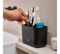Joseph Joseph - EasyStor grand porte brosses à dents, très facile à laver, pour toute la famille, noir mat (70599)