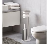 Joseph Joseph EasyStore acier Porte-papier toilette + brosse
