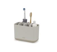 Joseph Joseph Verre porte-brosse à dents EASYSTORE 70575 plastique écru, grand, 6 compartiments