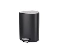 Joseph Joseph EasyStore Poubelle de Cuisine, 5L, en Acier avec Pédale 5 litres avec Rangement pour Sacs, Couvercle, Fermeture en Douceur, Seau Intérieur Amovible, Salle de Bains, Bureau, Noir Mat