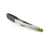 Joseph Joseph - Pinces de cuisine Elevate - 30 cm, acier inoxydable, reposoir intégré - Gris/Vert