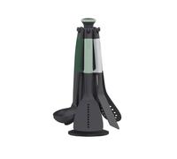 Ustensiles de cuisine set ELEVATE 10540, 6 pièces, avec support, gris / vert, Joseph Joseph