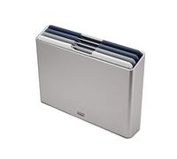 Joseph Joseph Planche à découper FOLIO4 L 60193 – Set de 4 avec support – Bleu – Plastique