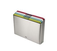 Joseph Joseph Ensemble de 4 planches à découper Folio Icon Steel, antidérapantes, étui multicolore