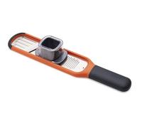 Joseph Joseph Handi-Grate 2-en-1 Mini râpe et trancheur, lames en acier inoxydable aiguisées comme des rasoirs pour râper et trancher - Orange
