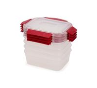 Boîtes de rangement - JOSEPH JOSEPH - Nest Lock - Lot de 4 - 1.1L - Rouge