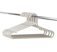 Joseph Joseph Orderly Cintres en Plastique Recyclé, Lot de 5, Antiglisse, Ne Se Chevauchent Pas, Grandes, Beige