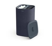 Joseph Joseph Panier à linge Tota 60 L – couvercle, 2 sacs amovibles, facile à vider – Noir
