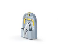 Joseph Joseph Planche à repasser Pocket 50009 90 x 15,5 cm Housse en coton 100% Gris/Jaune Porte-fer