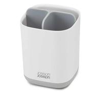 Joseph Joseph Porte-brosse à dents EASYSTORE petit, 3 compartiments, blanc/gris
