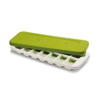Joseph Joseph Quicksnap Plus, Bac à Glaçons avec Couvercle Empilable, 14 Glaçons, Vert