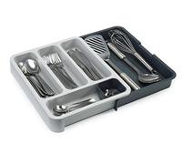Joseph Joseph - Range Couvert Extensible pour Tiroir, Organiseur de tiroir Ajustable - Gris/ Bleu, 85042