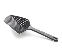 Joseph Joseph Scoop Plus - Passoire, égouttoir/collecteur, égoutter et servir, résistant à la chaleur jusqu'à 200°C (392°F), va au lave-vaisselle, Noir, Large
