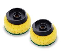 Joseph Joseph Têtes de rechange pour éponge SinkTech Lot de 2 non rayants Jaune