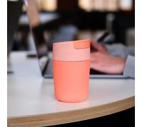 Joseph Joseph Sipp Travel Mug avec Couvercle, Étanche, Réutilisable, Tasse pour Café et Thé, 340 ml, Corail
