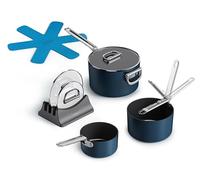 Joseph Joseph Space, set de cuisson, bleu, aluminium, céramique, inox, acier inoxydable