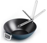 Joseph Joseph Space, Rond, wok/poêle à frire, Bleu, céramique, 232 °C, aluminium