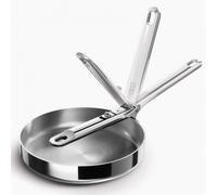 Joseph Joseph Poêle à frire SPACE 1000025 acier inox poignée rabattable 24 cm argent