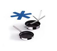 Ensemble de poêles SPACE 1000019, set de 2 pc, argent, acier inoxidable, Joseph Joseph