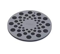 Joseph Joseph Spot-On Lot de 2 dessous de plat en silicone, tapis de table résistant à la chaleur pour les casseroles et poêles chaudes, noir/gris