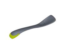 Joseph Joseph - Uni-tool 5-en-1 Ustensiles de cuisine en silicone, cuillère à fente, tournevis, outil de coupe, cuillère solide et spatule en gris uni