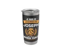 joseph légendaire drole Prénom personnalisé Humour joseph Gobelet isotherme en acier inoxydable double paroi