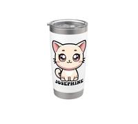 Josephine Chat mignon pour fille Nom Josephine Gobelet isotherme en acier inoxydable double paroi