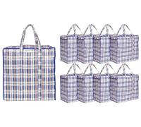 Josephine Osthoff Sacs de Rangement Imperméables 75L - Alternatif au Carton Déménagement, Solides avec Fermeture Éclair, Jusqu’à 20 kg, Lot de 9, Bleu