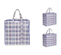 Josephine Osthoff Sacs de Rangement Unisex, Résistants et Imperméables, Carton Déménagement et Shopping, 75L, Charge 20kg, Bleu, Paquet de 3