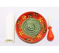 JOSKO Produkte 2736 Assiette à râper méditerranéenne rouge