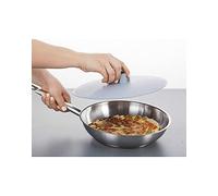JOSKO Produkte Spatule/couvercle pour gâteau à poêle Omlett Tortillas Rösti universel à retourner Diamètre 27 cm Rose/lilas, jaune soleil