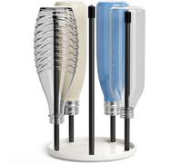 Josmimic Support de Bouteilles pour SodaStream - Égouttoir Premium en céramique avec bac d’égouttage pour 5 Bouteilles SodaStream Crystal | Emil Blanc
