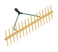 Kerbl Râteau à foin en plastique 16 dents doubles – Compatible avec tout manche d'outil