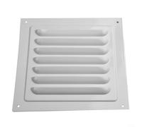 Jotekonoby Grille d'aération en aluminium anodisé, grille d'aération carrée en métal, grille d'aération en aluminium, grille d'aération en aluminium avec filet de protection contre les insectes (150 x